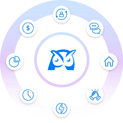 Wise Agent mission graphic highlighting a real estate CRM built for agents and teams